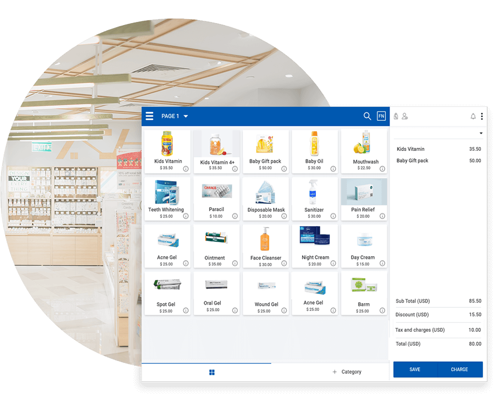 Medical store billing software