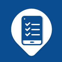 Order checklist map pin icon