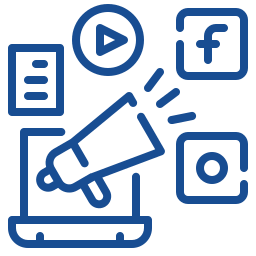 Marketing and social promotion icon