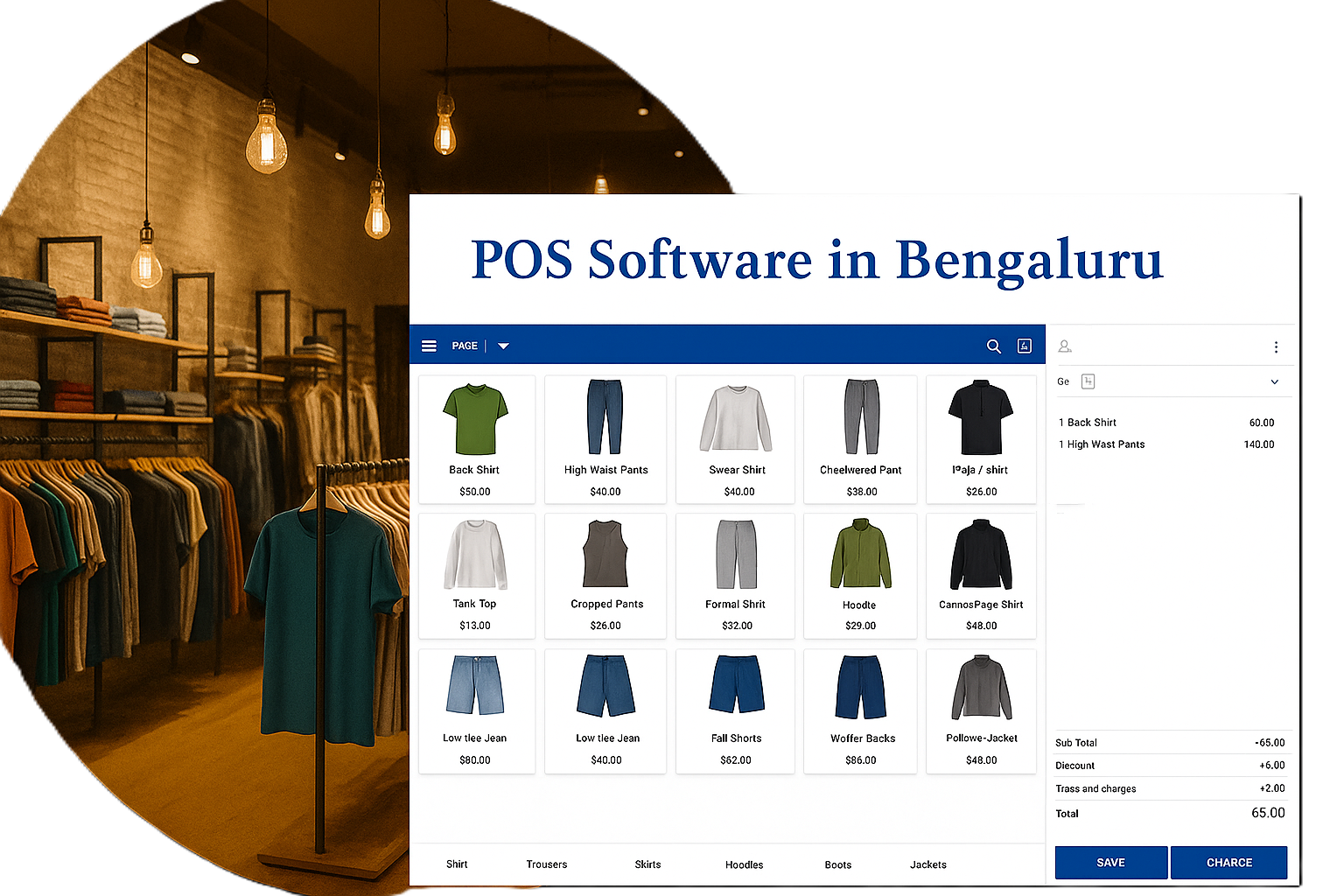 POS software in Bengaluru shown on a retail POS screen