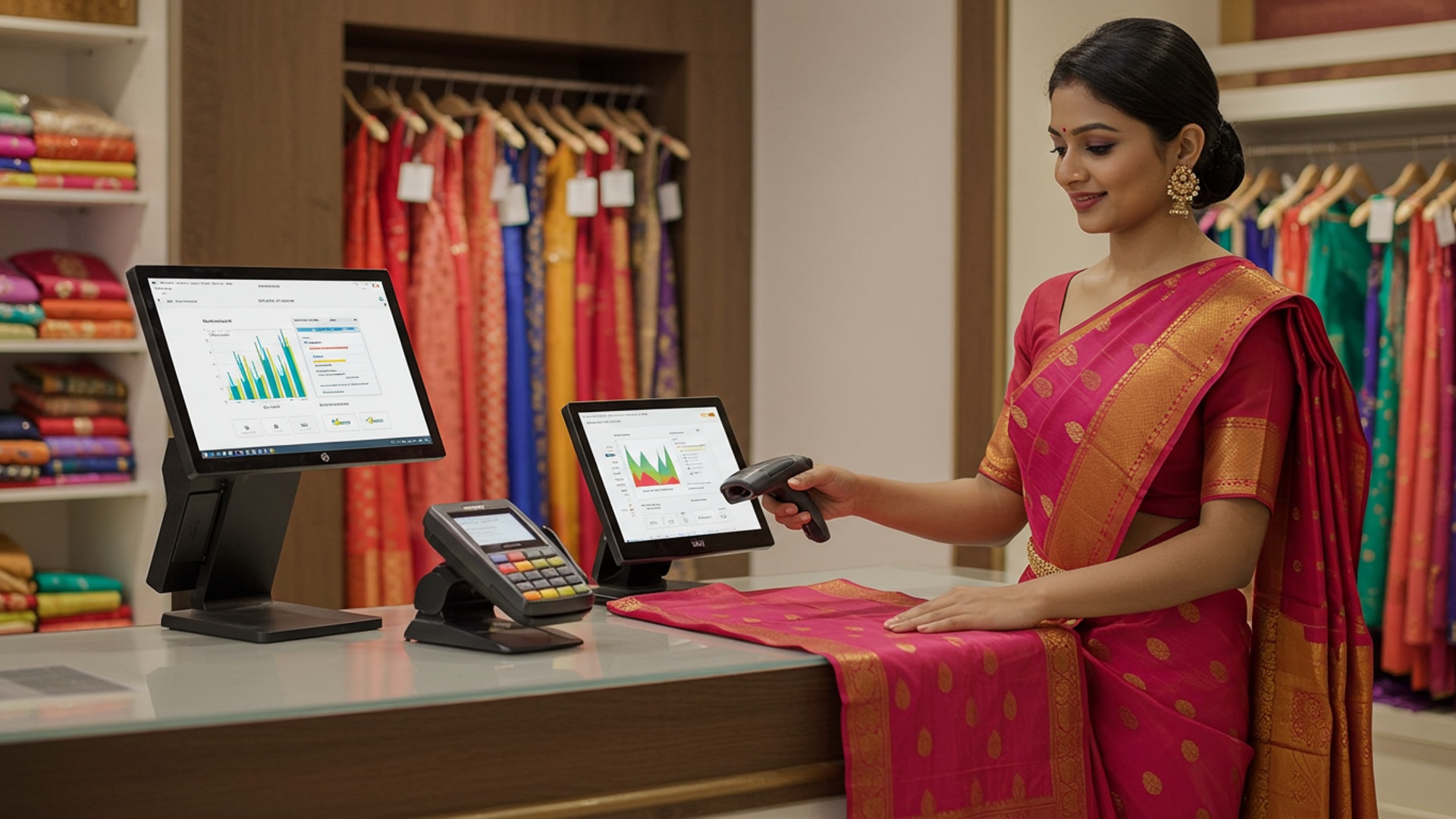 7 essential POS system features every saree shop needs featured