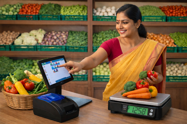 Scale with POS