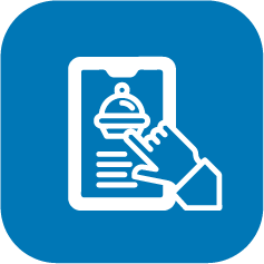 Take orders via tablet or smartphone